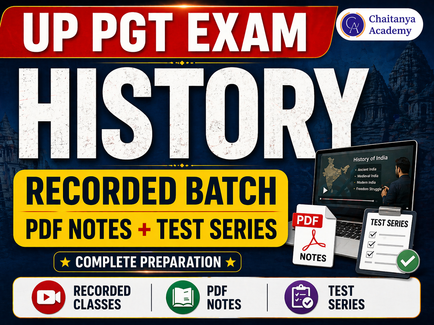 UP PGT HISTORY – NEW BATCH (Recorded Course)
