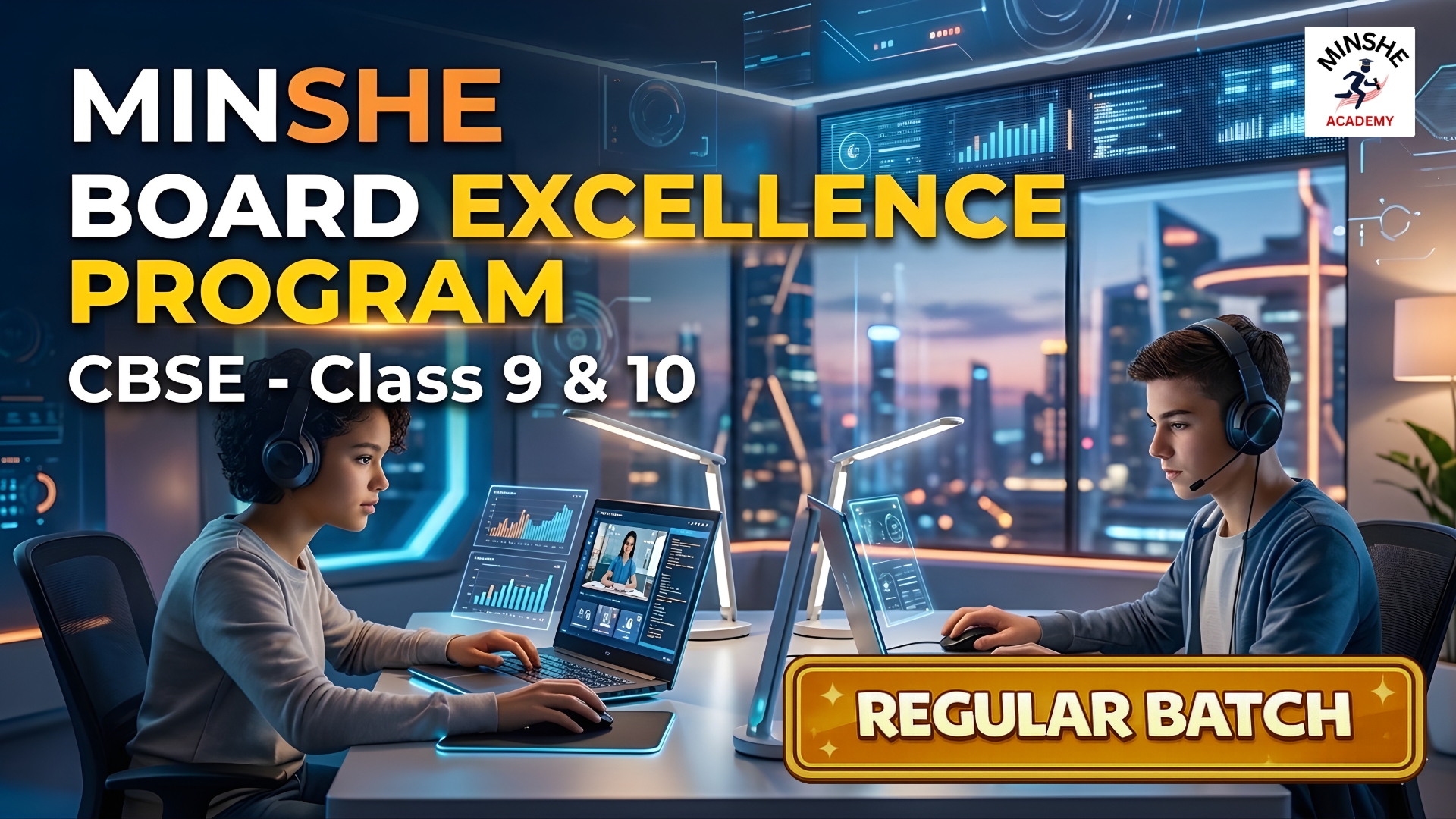 🎓MINSHE Board Excellence Program 📘Class 9 & 10 ✨Regular Batch 🎥Live Classes