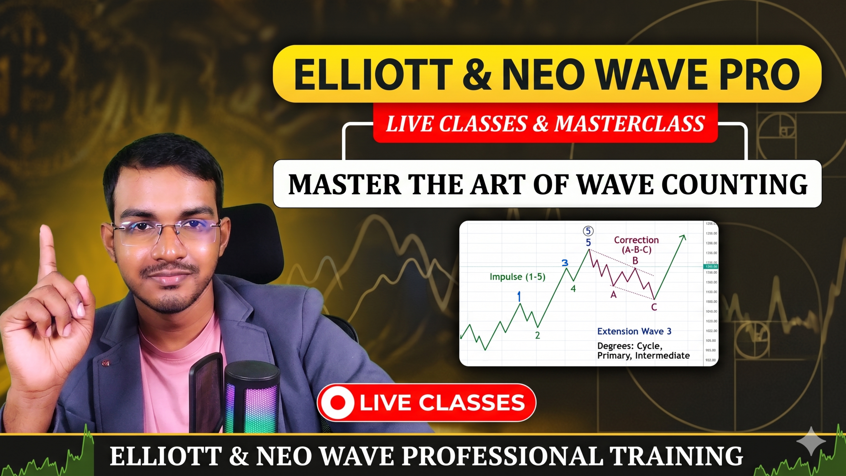 Elliott Wave & Neo Wave Pro (Live Classes)