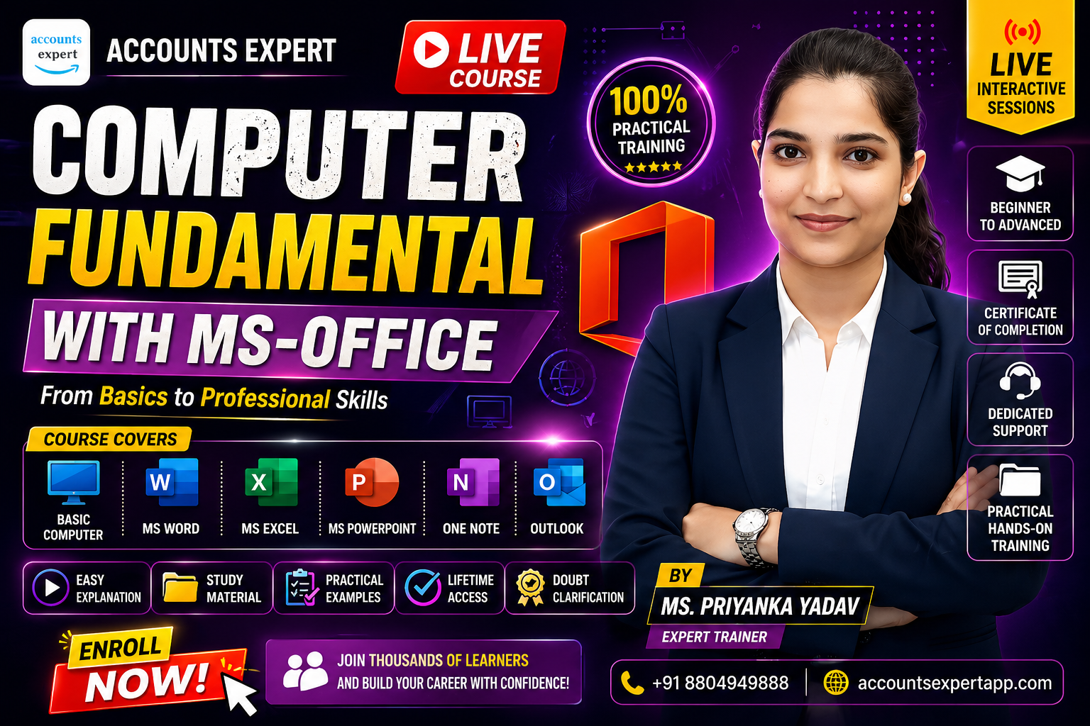Computer Fundamental LIVE with MS-OFFICE