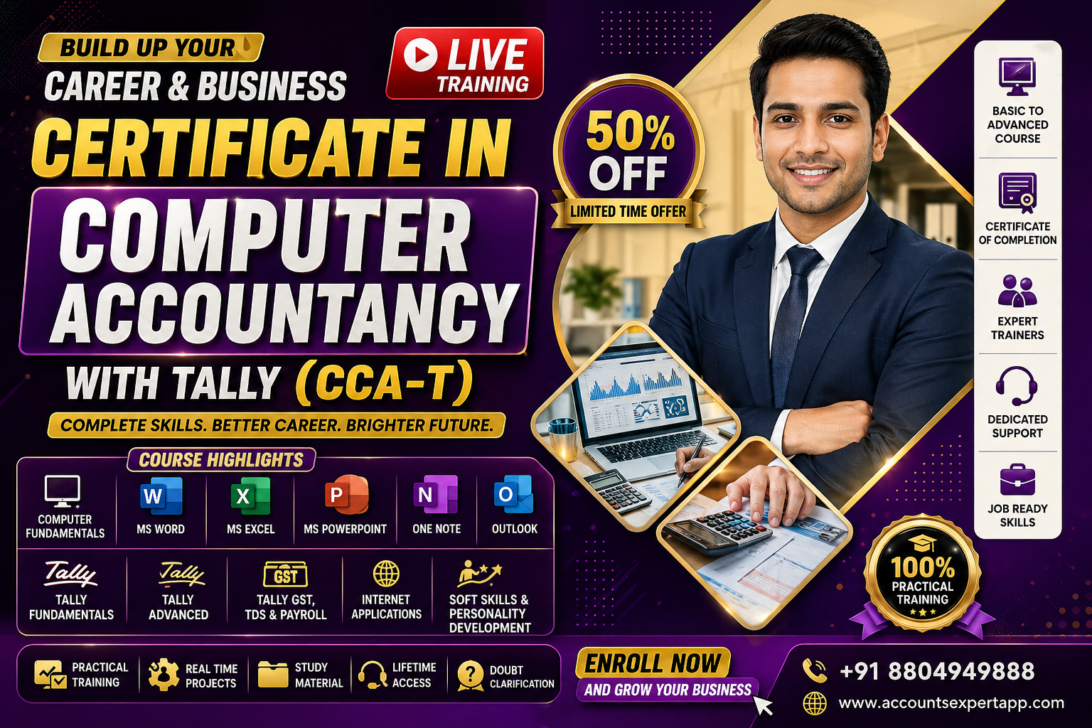 Certificate in Computer Accountancy with Tally (CCA-T)