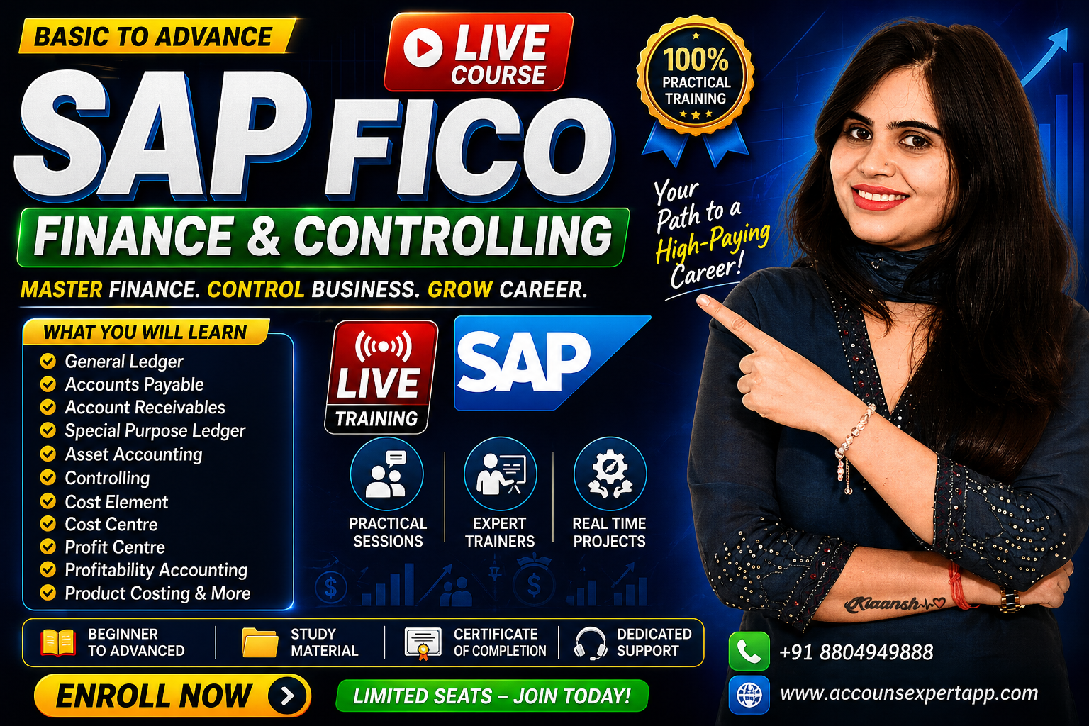 SAP FICO (Finance & Controlling )  Basic to Advance Live Course