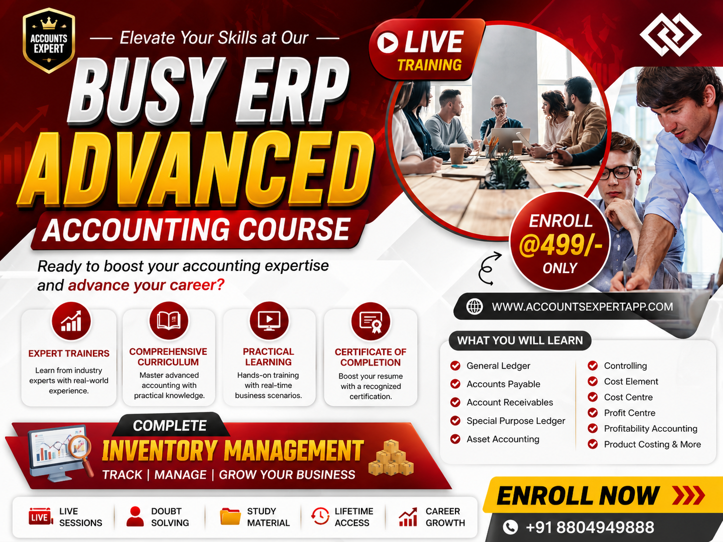 Busy Accounting Advanced Certification Course for Professionals