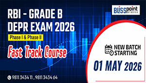RBI – Grade ‘B’ – DEPR (Phase – I & Phase – II both) Fast Track Course - 01 may 2026