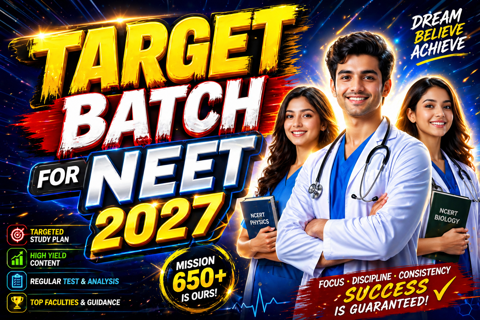 Target Batch for NEET 2027 | Classes from 11 May 2026 | Admission Open