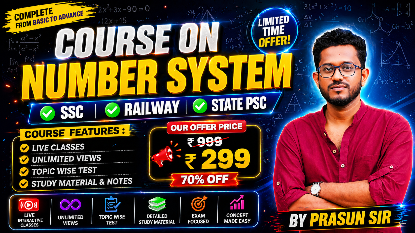 Course on NUMBER SYSTEM (BASIC TO ADVANCE)