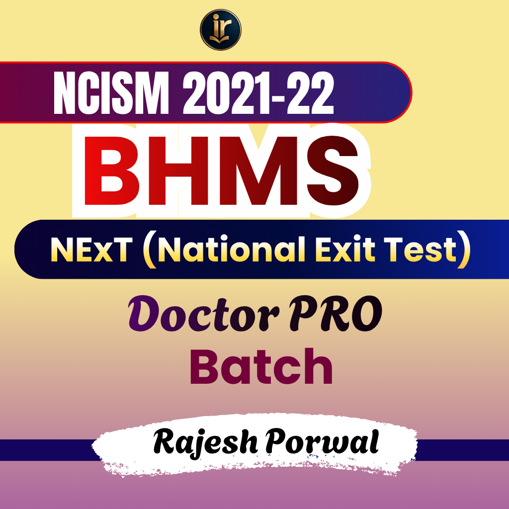 DOCTOR Pro BATCH | BHMS NExT (National Exit Test) 2026-27 Batch Complete Syllabus Exam Orianted Batch Online Live + Video Classes by InReado-LeaningsTeam