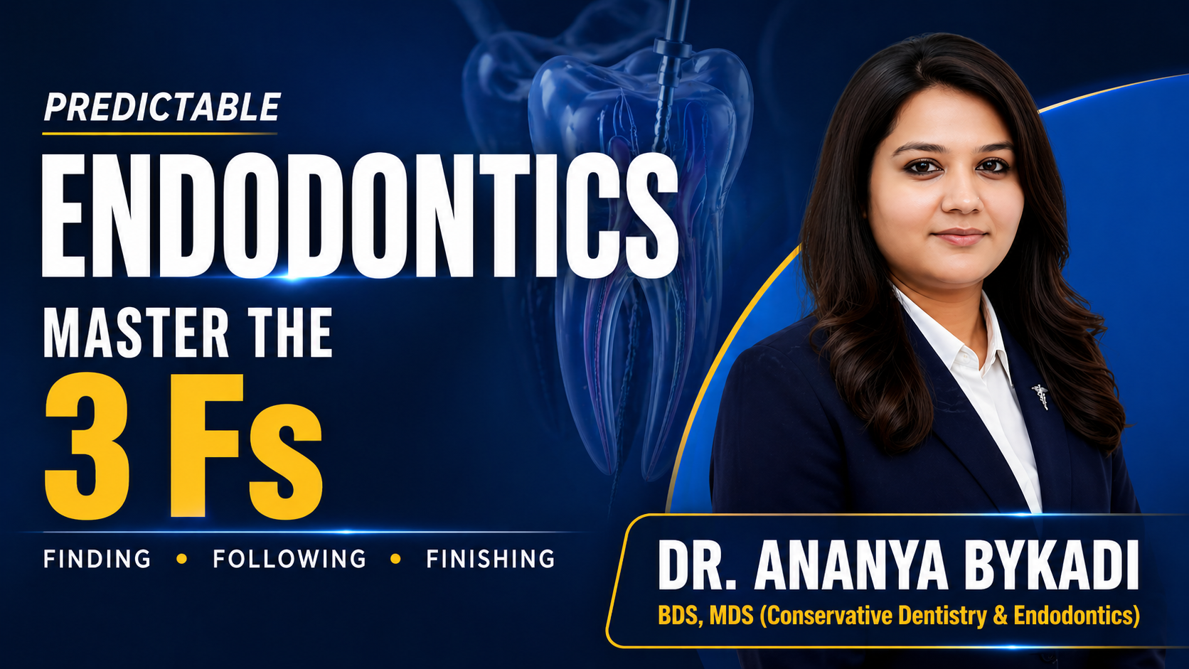 Predictable Endodontics — From Diagnosis to Obturation | The 3 Fs Framework
