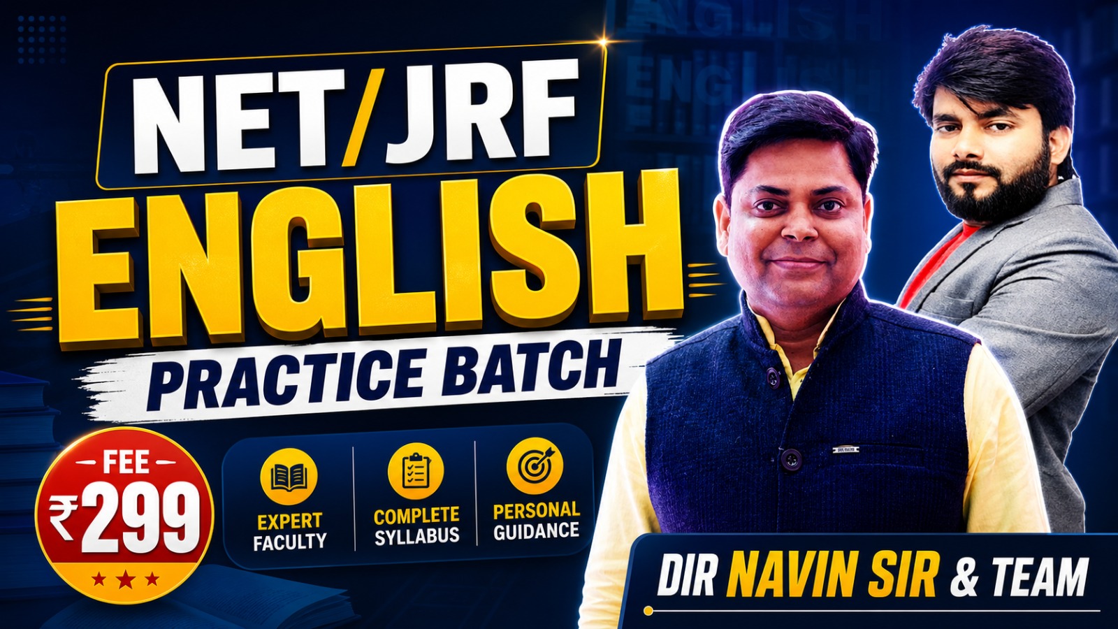 ENGLISH FOR NET & JRF PRACTICE BATCH BY CHAUHAN SIR