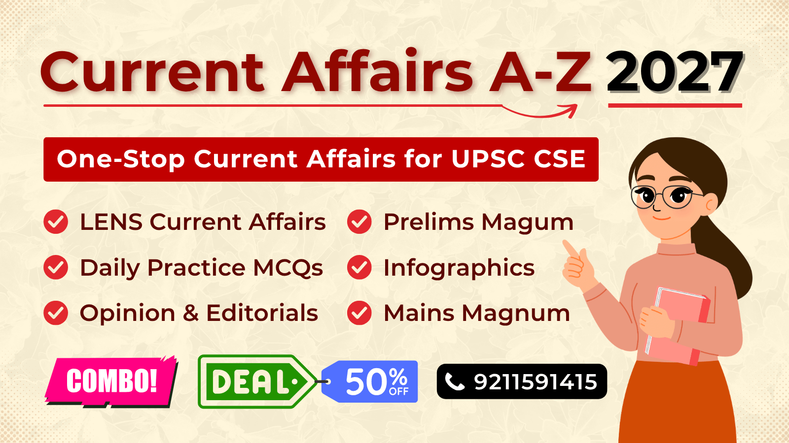 Current Affairs A-Z for UPSC 2027 (Prelims & Mains) (PDF Magazines)