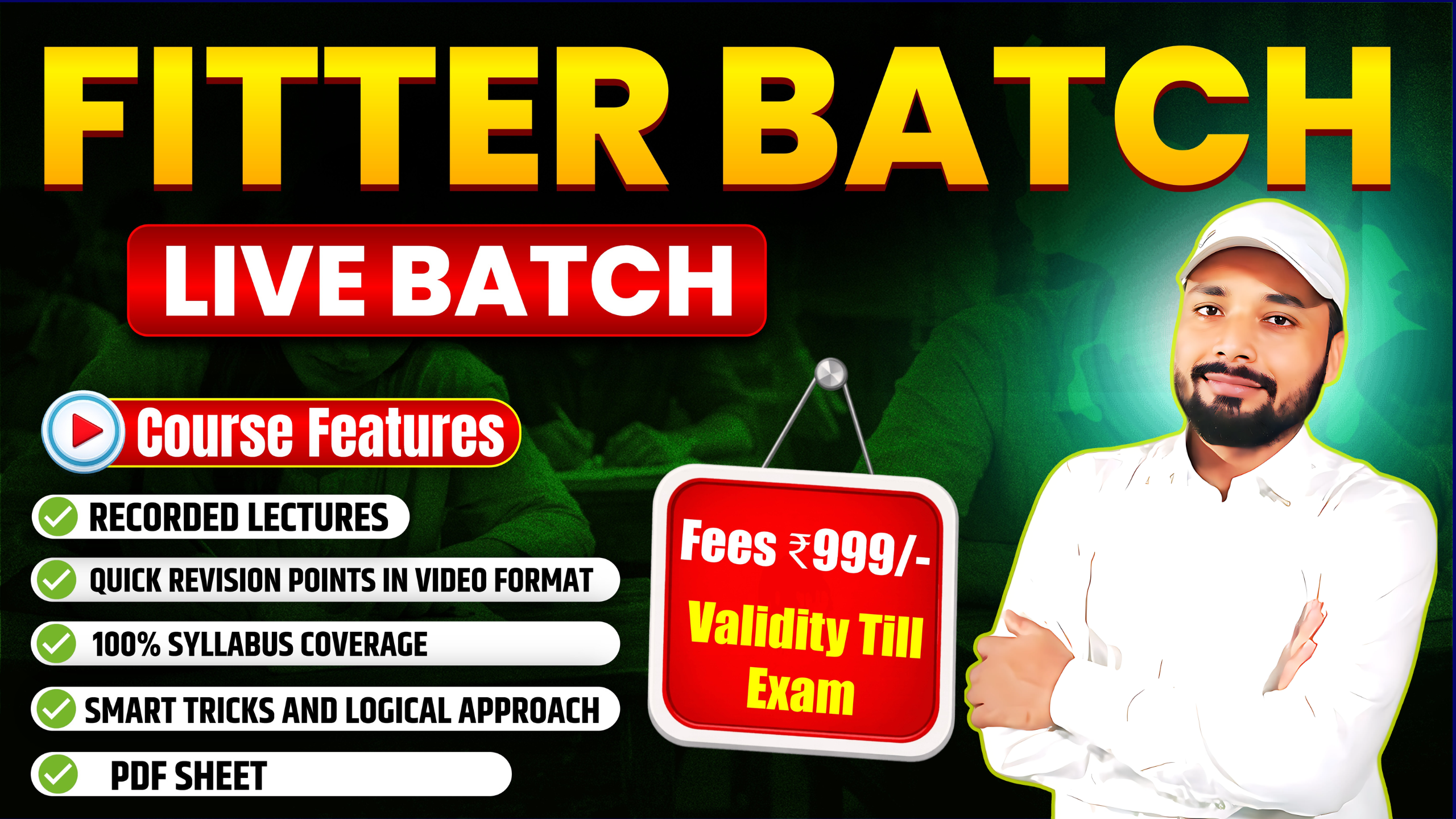 BTSC Instructor 2026 || Fitter || New Batch Starts 11-05-2026 || Fee- 999/- || BT-1