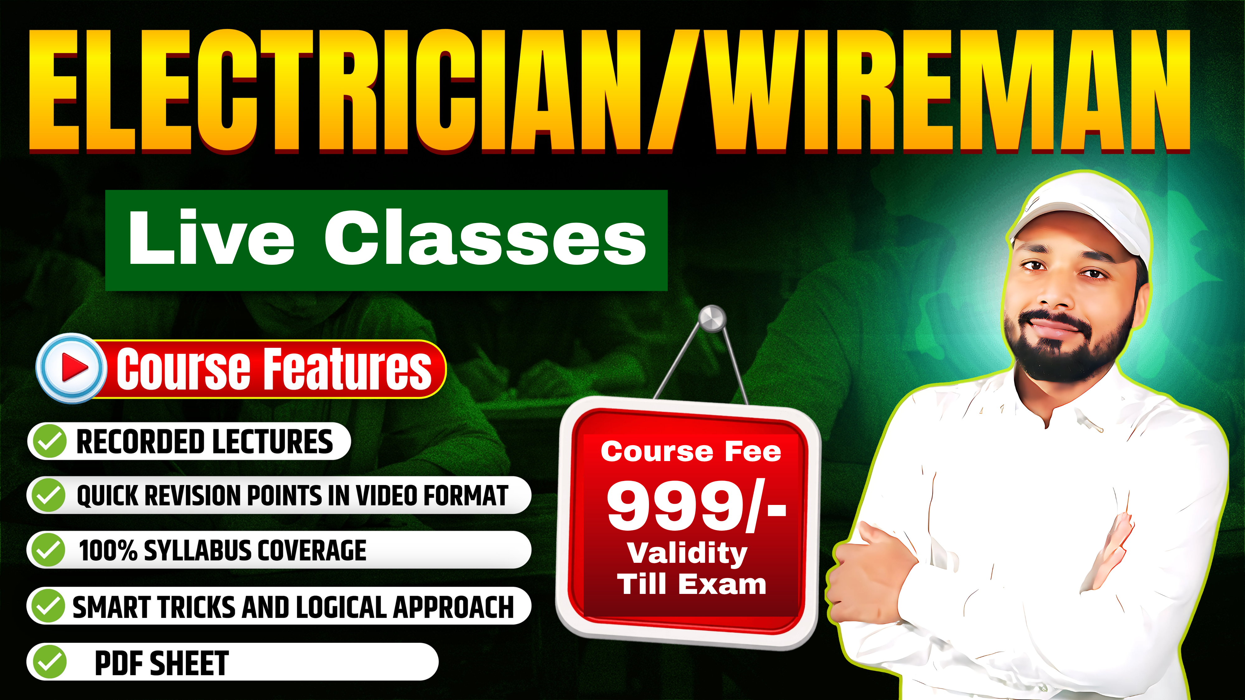 BTSC Instructor 2026 || Electrician/Wireman || New Batch Starts 11-05-2026 || Fee- 999/- || BT-1