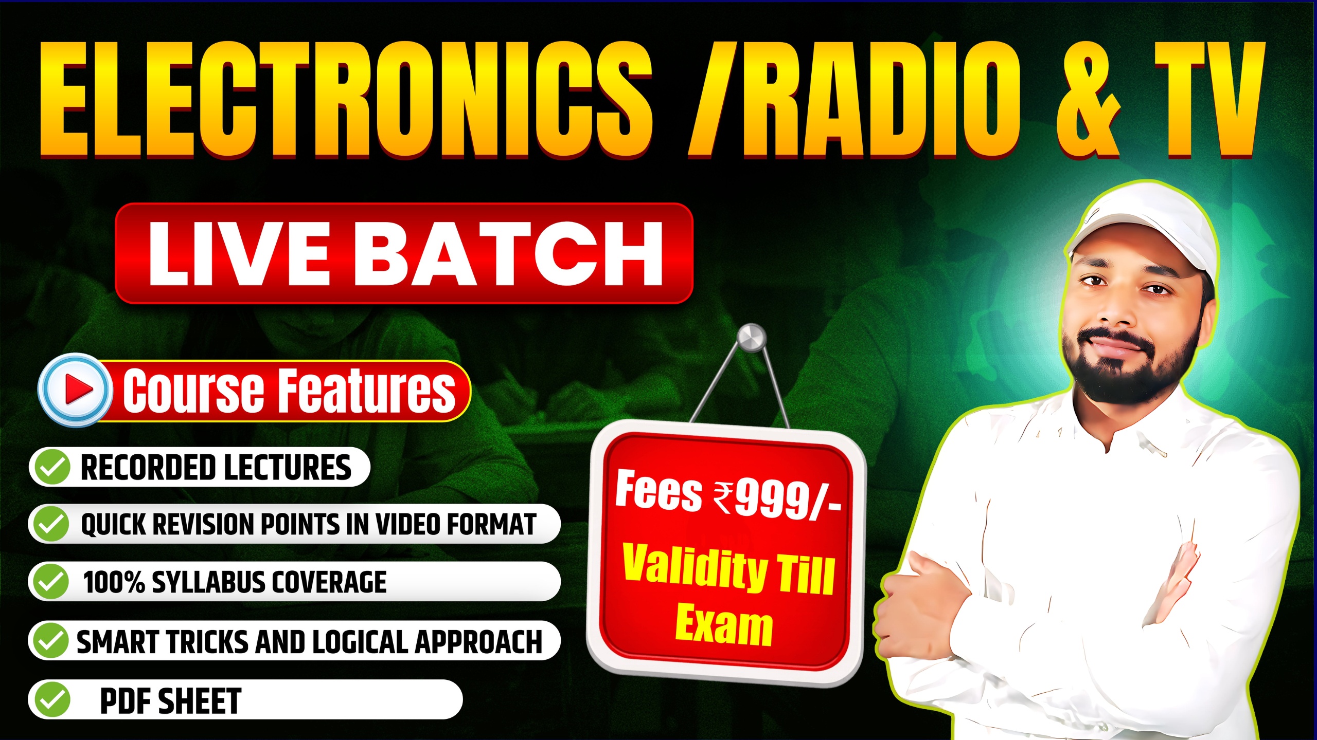 BTSC Instructor 2026 || Electronics Mechanic / Radio & TV || New Batch Starts 11-05-2026 || Fee- 999/- || BT-1