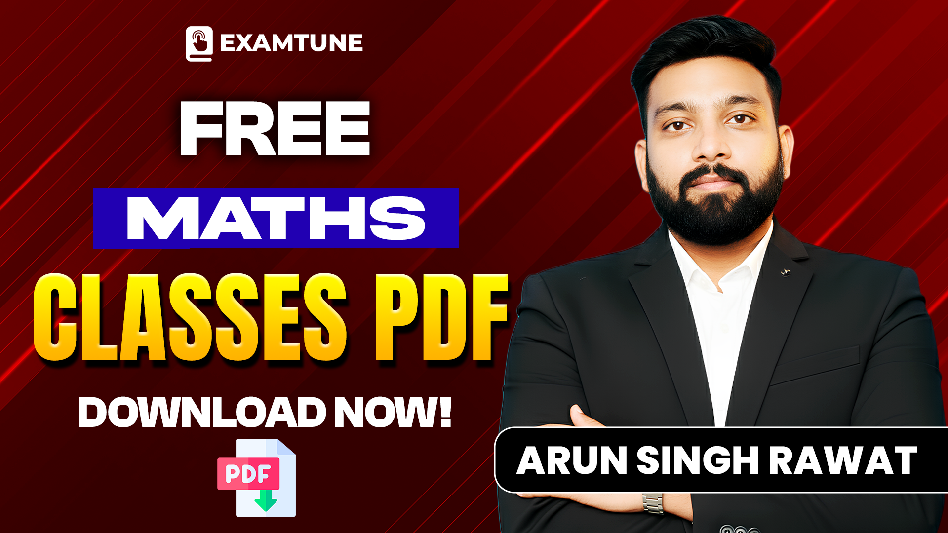 Arun Sir YouTube Class PDF | Maths | ExamTune
