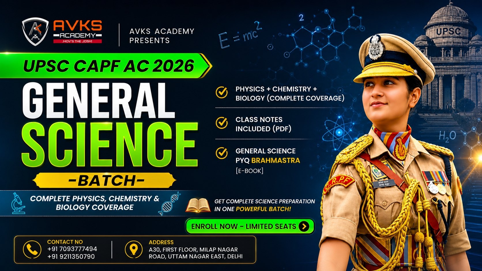 CAPF AC 2026- SCIENCE COURSE
