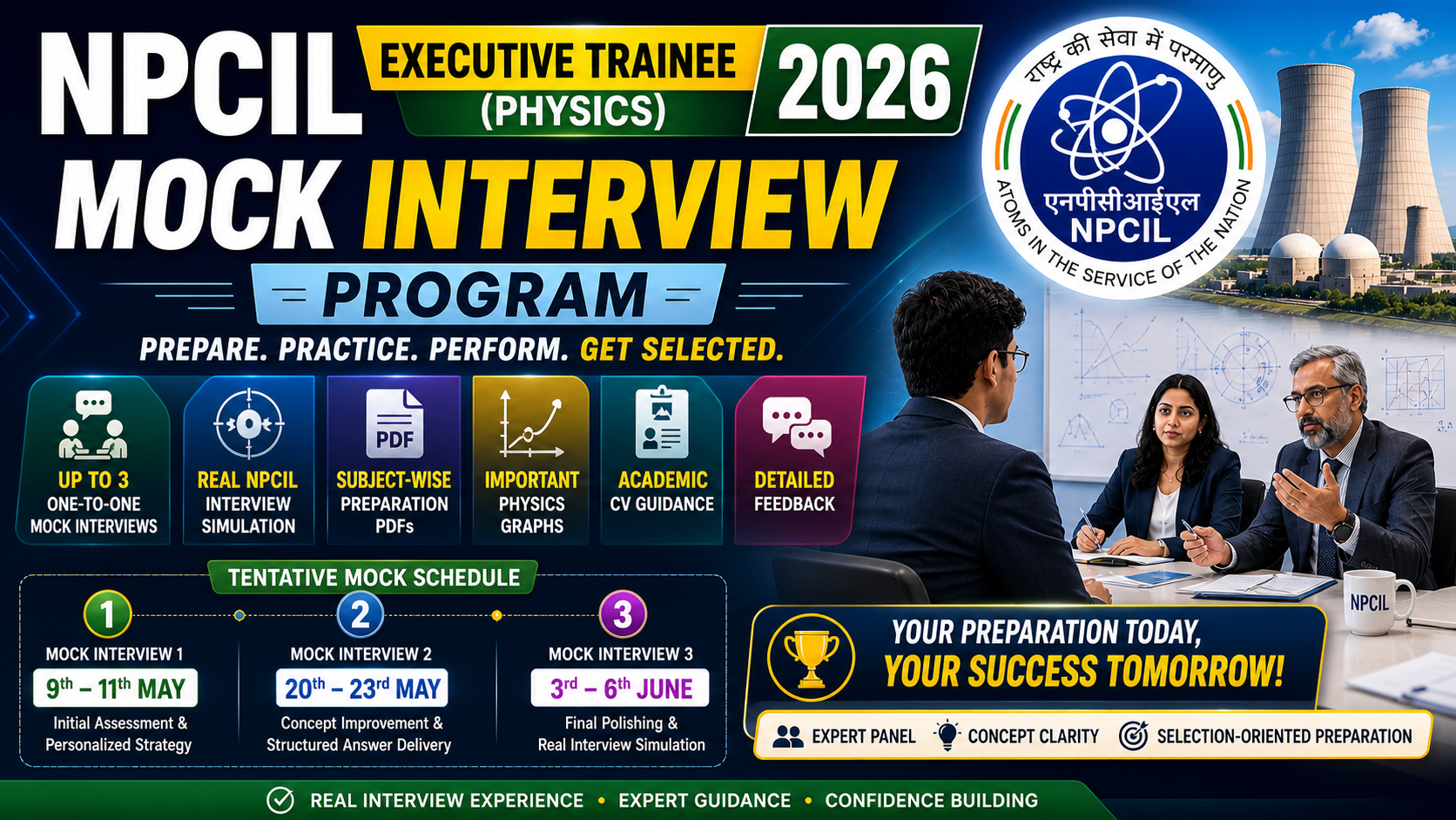 NPCIL Executive Trainee (Physics) 2026 Mock Interview Program 