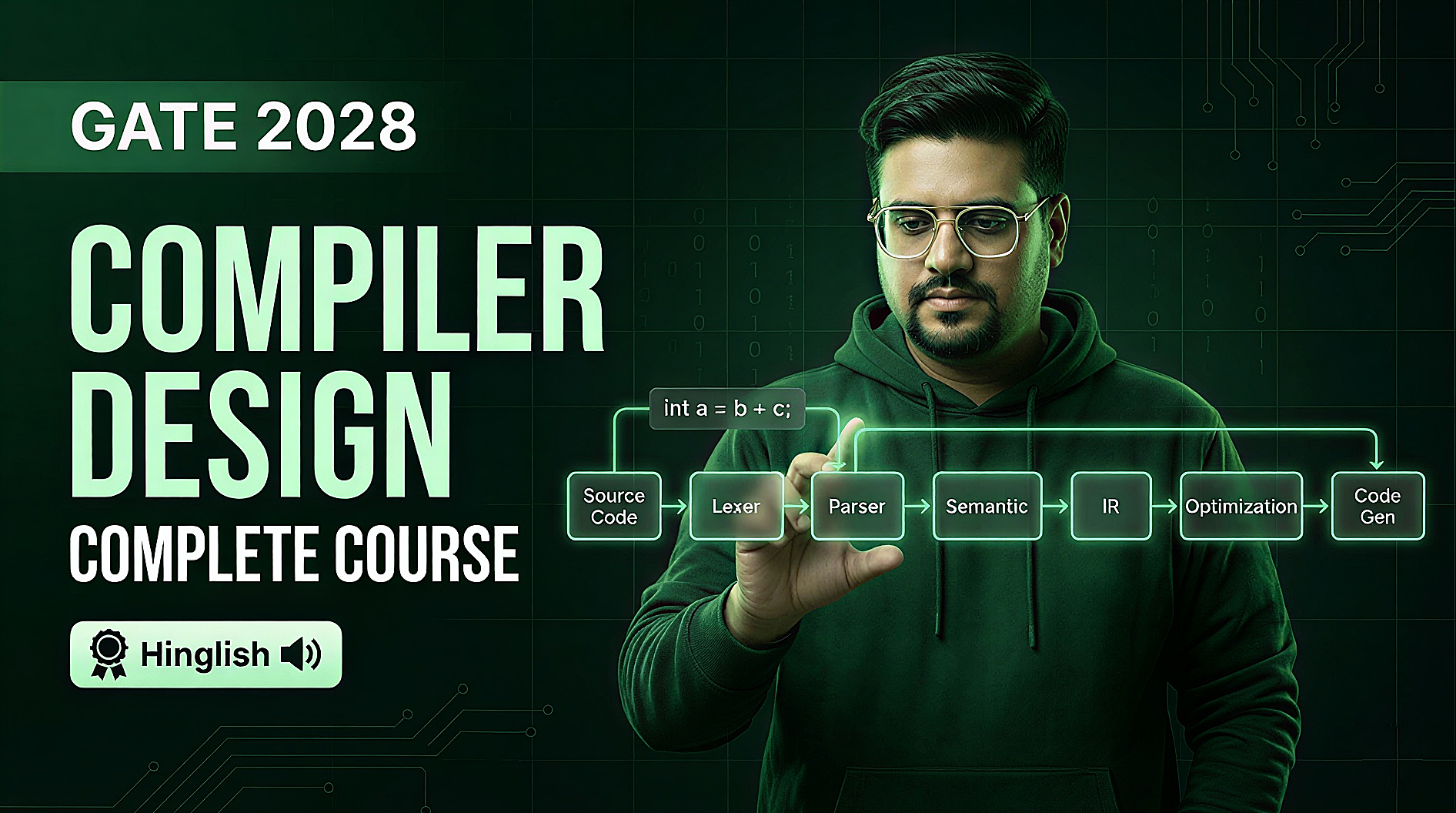 Compiler Design (CD) for GATE 2028 by Amit Khurana Sir | 🔊 Hinglish