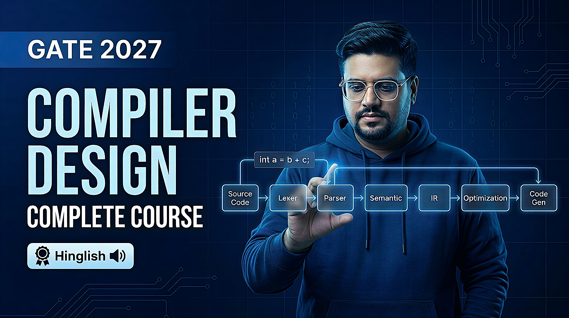 Compiler Design (CD) for GATE 2027 by Amit Khurana Sir | 🔊 Hinglish