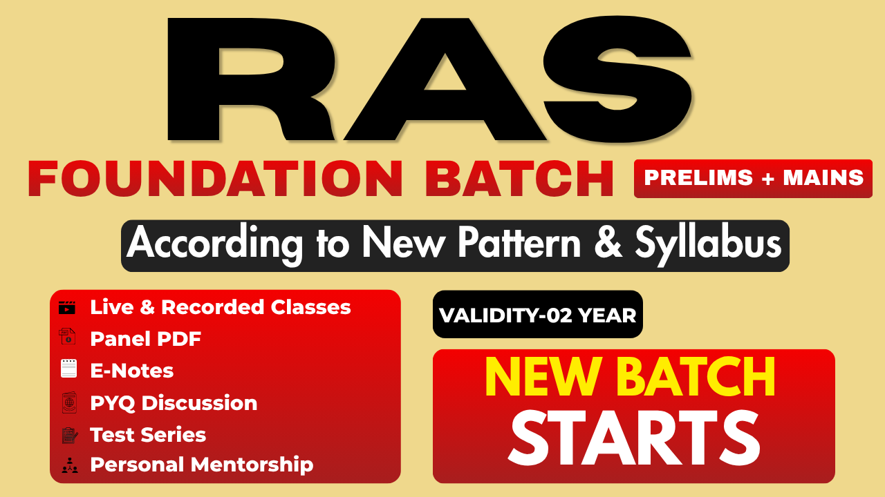 RAS FOUNDATION 2026-27 (PRE + MAINS)