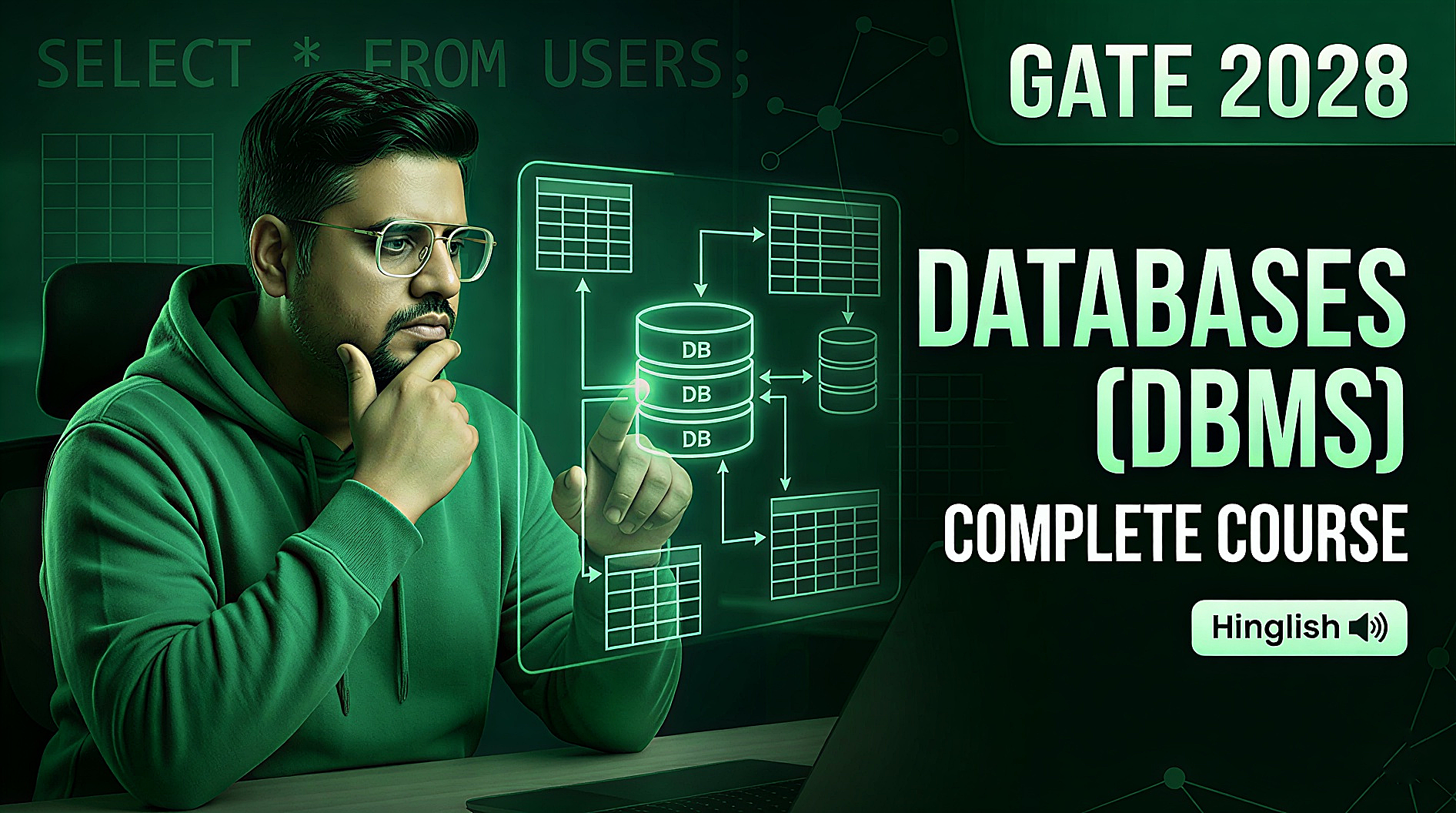 Databases (DBMS) for GATE 2028 by Amit Khurana Sir | 🔊 Hinglish