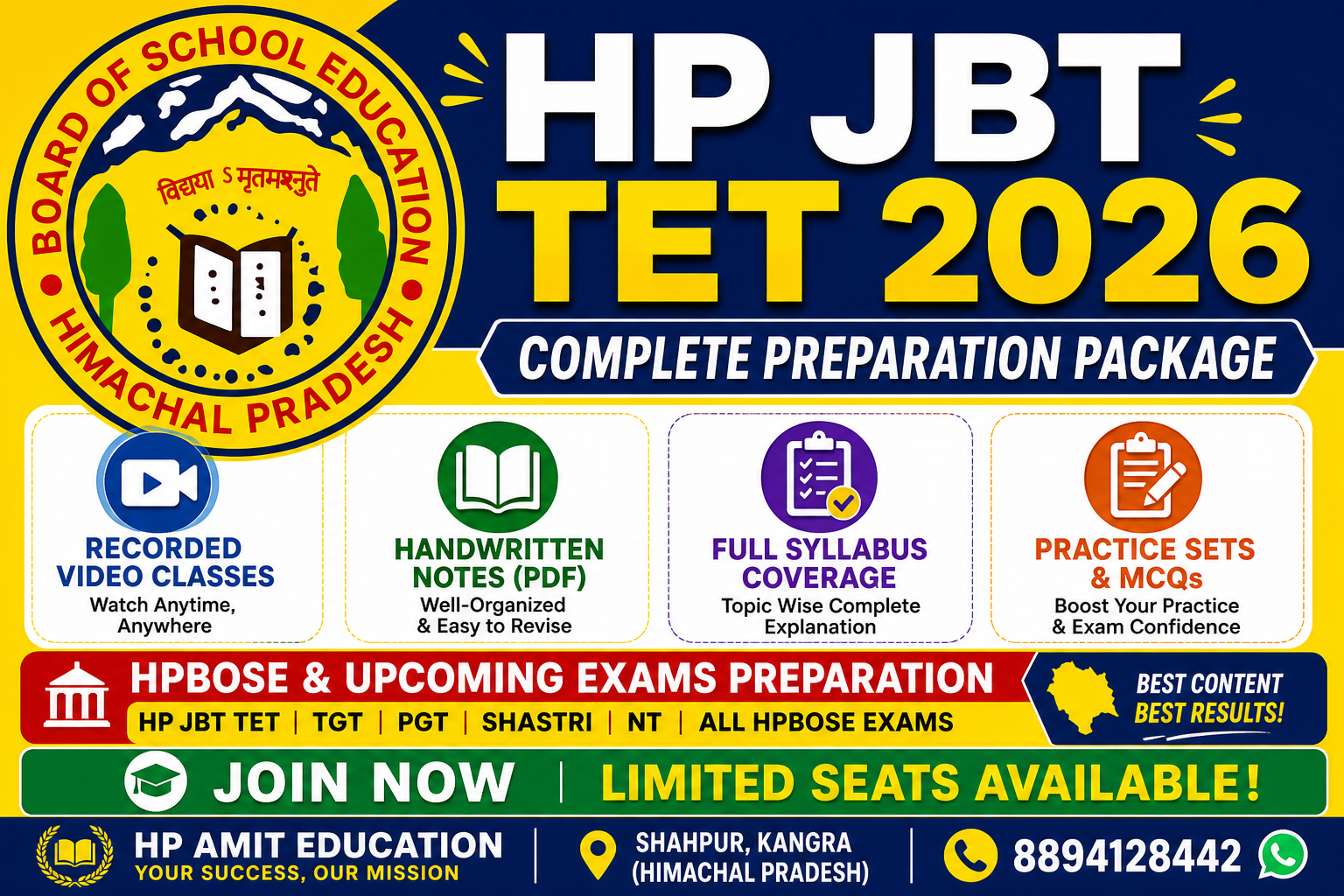 HP JBT TET 2026