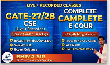 GATE CSE Telugu 1 Year