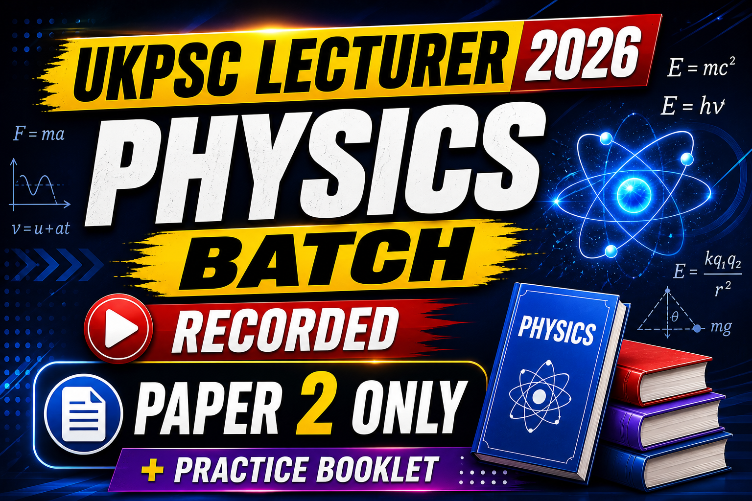 UKPSC LECTURER ( PAPER-2 ONLY)