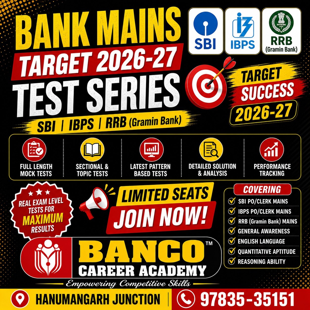 SBI/IBPS/RRB MAINS-2 (2026-27)