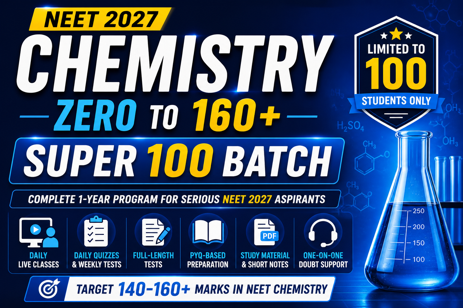 Super 100 Batch – NEET 2027 Chemistry (Hindi Medium)