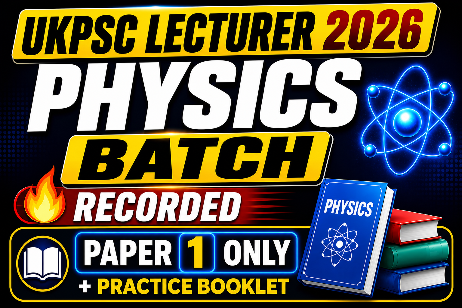UKPSC LECTURER ( PAPER-1 ONLY)