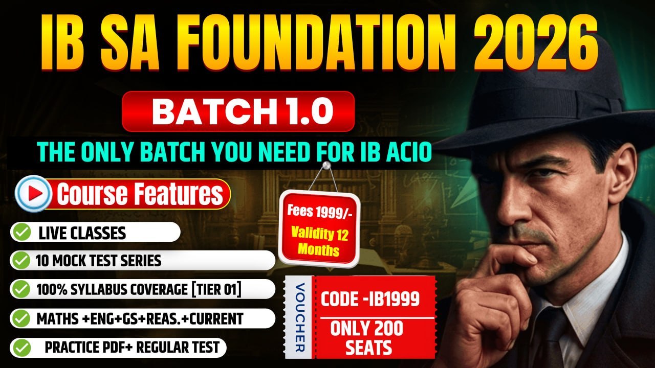 IB SA FOUNDATION BATCH 2026-27