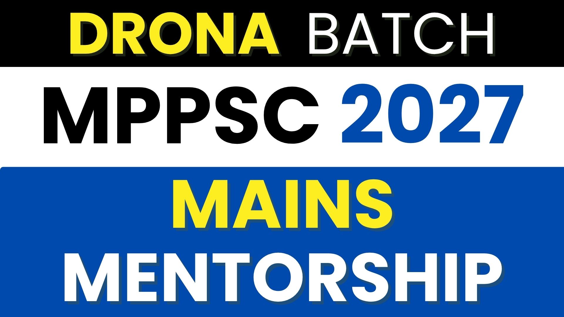 2026 DRONA Mains Mentorship Batch - (ONLINE/OFFLINE)