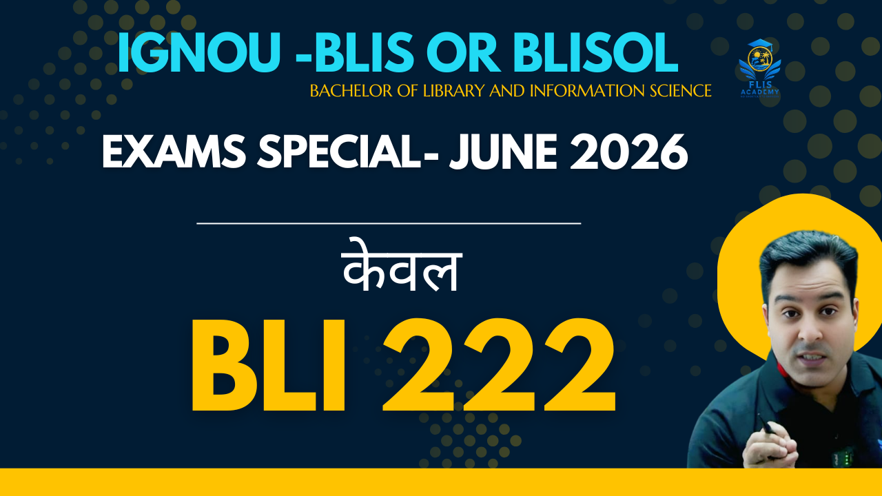 ONLY BLI 222 "BLIS- EXAMS SPECIAL, JUNE 2026"