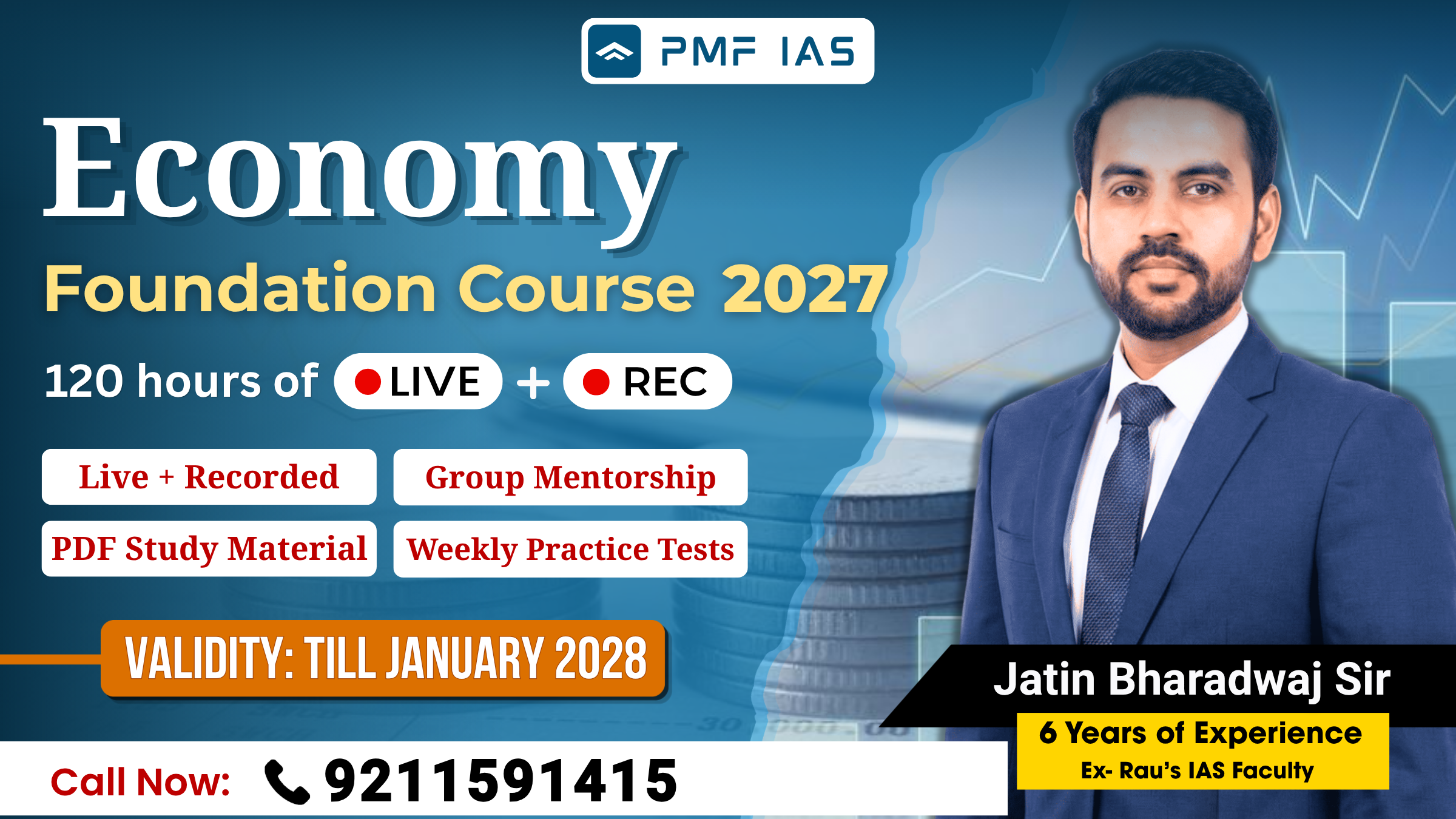 Economy (GS) Foundation 2027 - Live + Recorded Course (For UPSC Prelims & Mains)