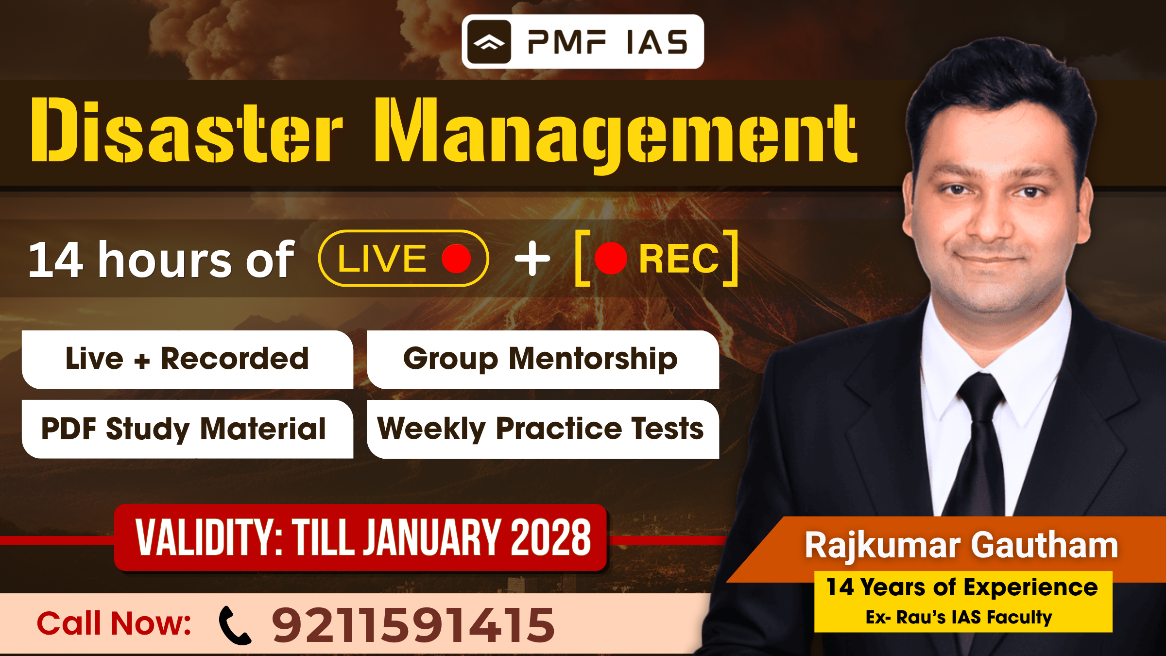Disaster Management (GS) Foundation 2027 - Live + Recorded Course (For UPSC Prelims & Mains)