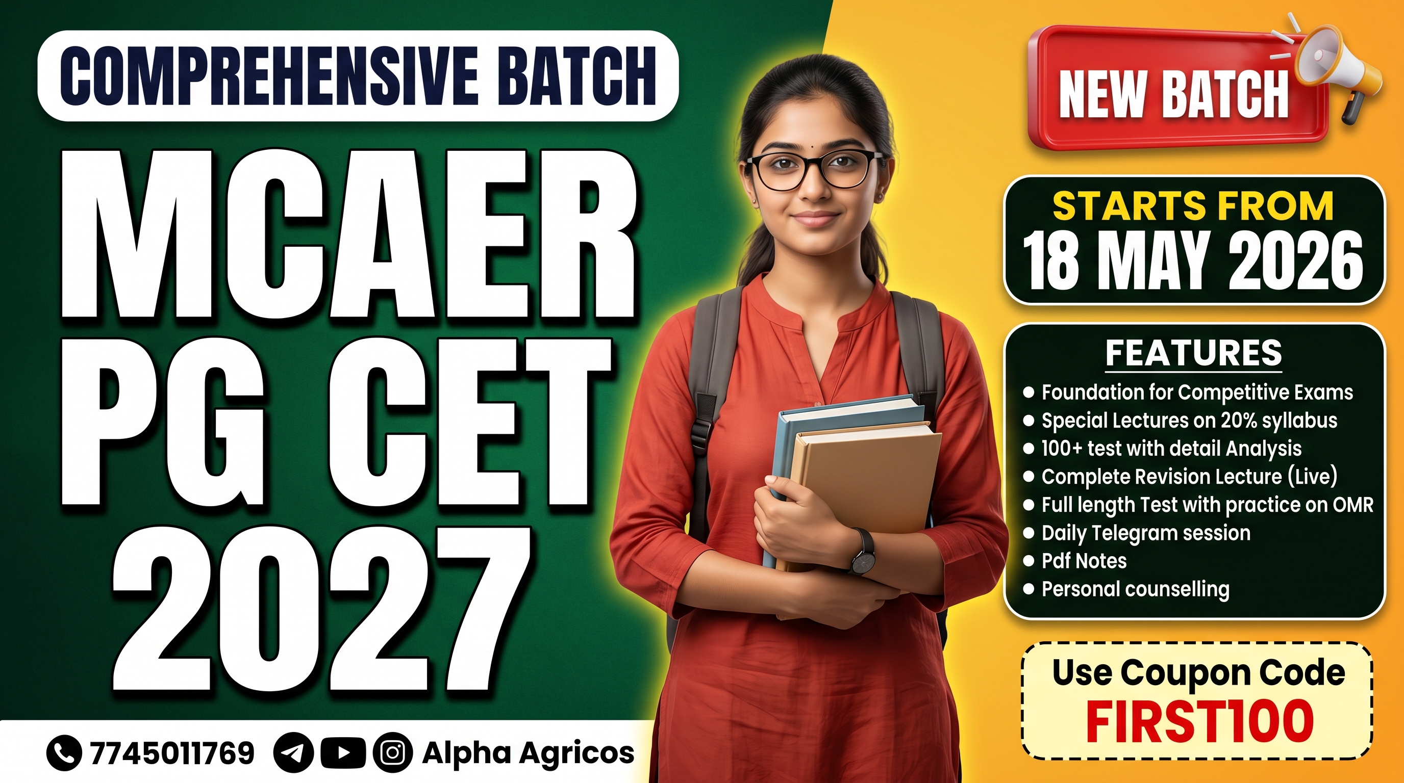 MCAER PG CET 2027 (Comprehensive Batch) Live + Recorded 1.0