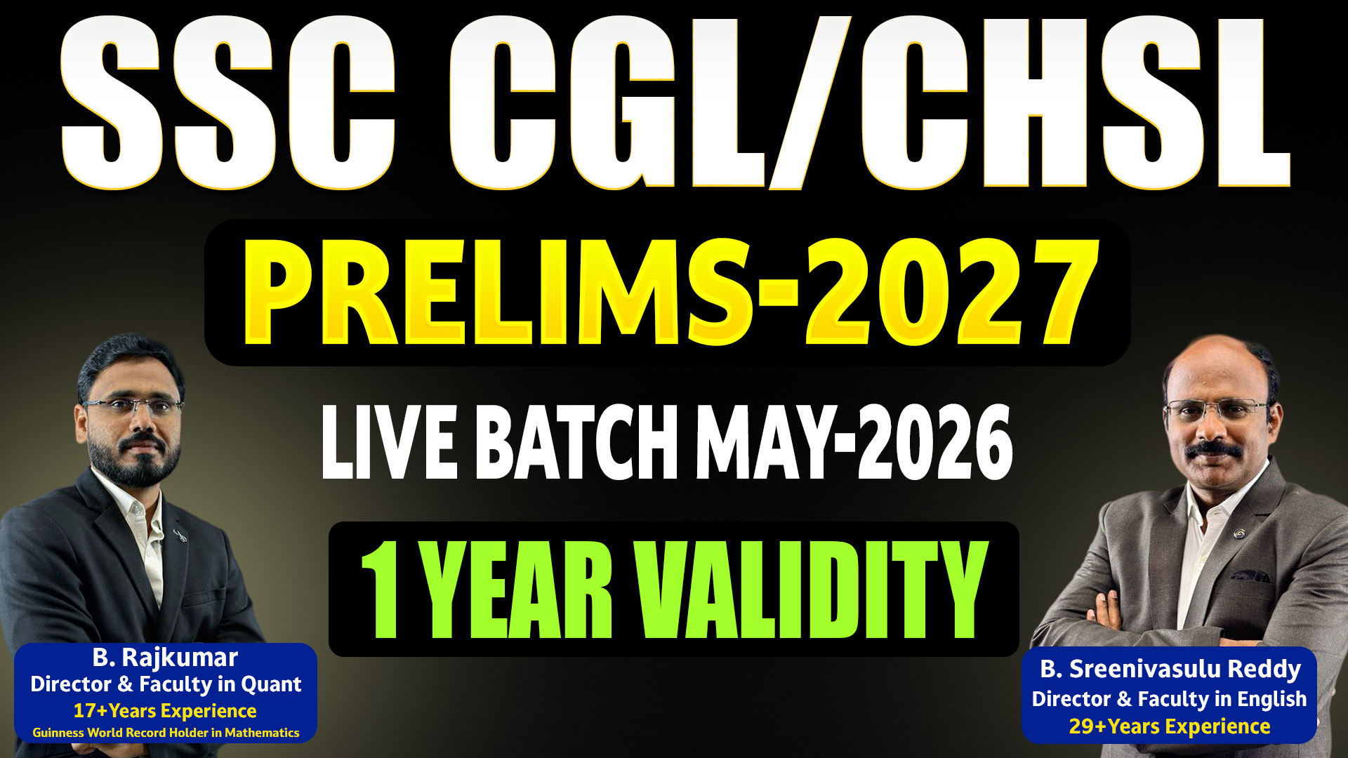 SSC CGL/CHSL LIVE BATCH MAY - 2026 (12 MONTHS VALIDITY)