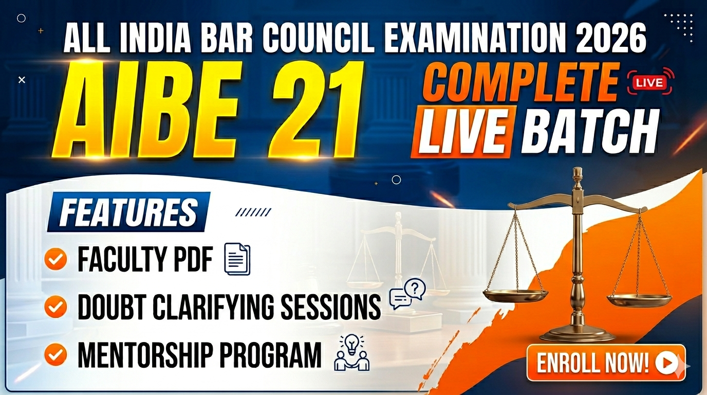 ALL INDIA BAR EXAM(AIBE) XXI-2026 COMPLETE LIVE BATCH