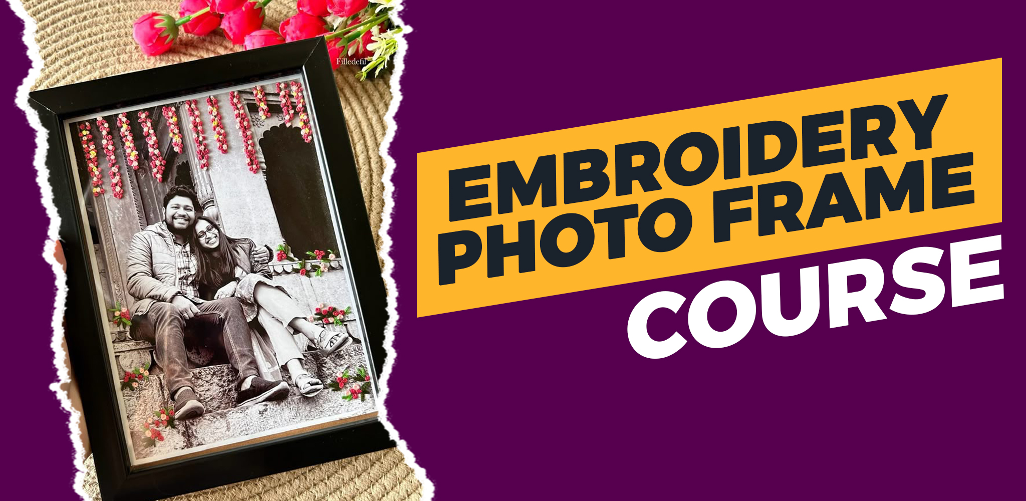 Embroidery Photo Frame Course