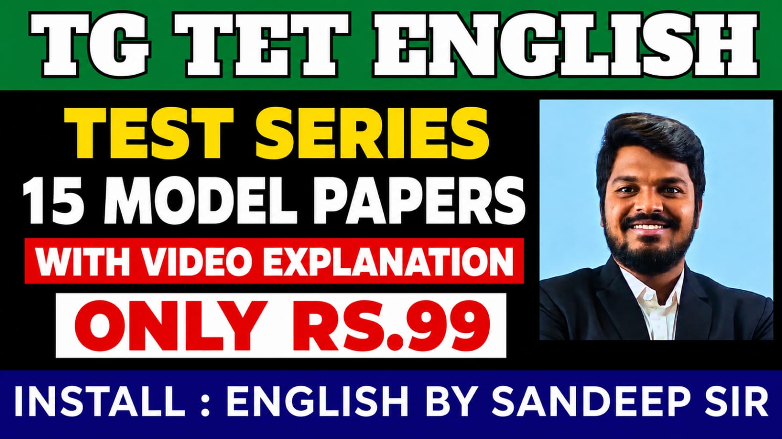 TG TET ENGLISH MODEL PAPERS MOCK TEST SERIES