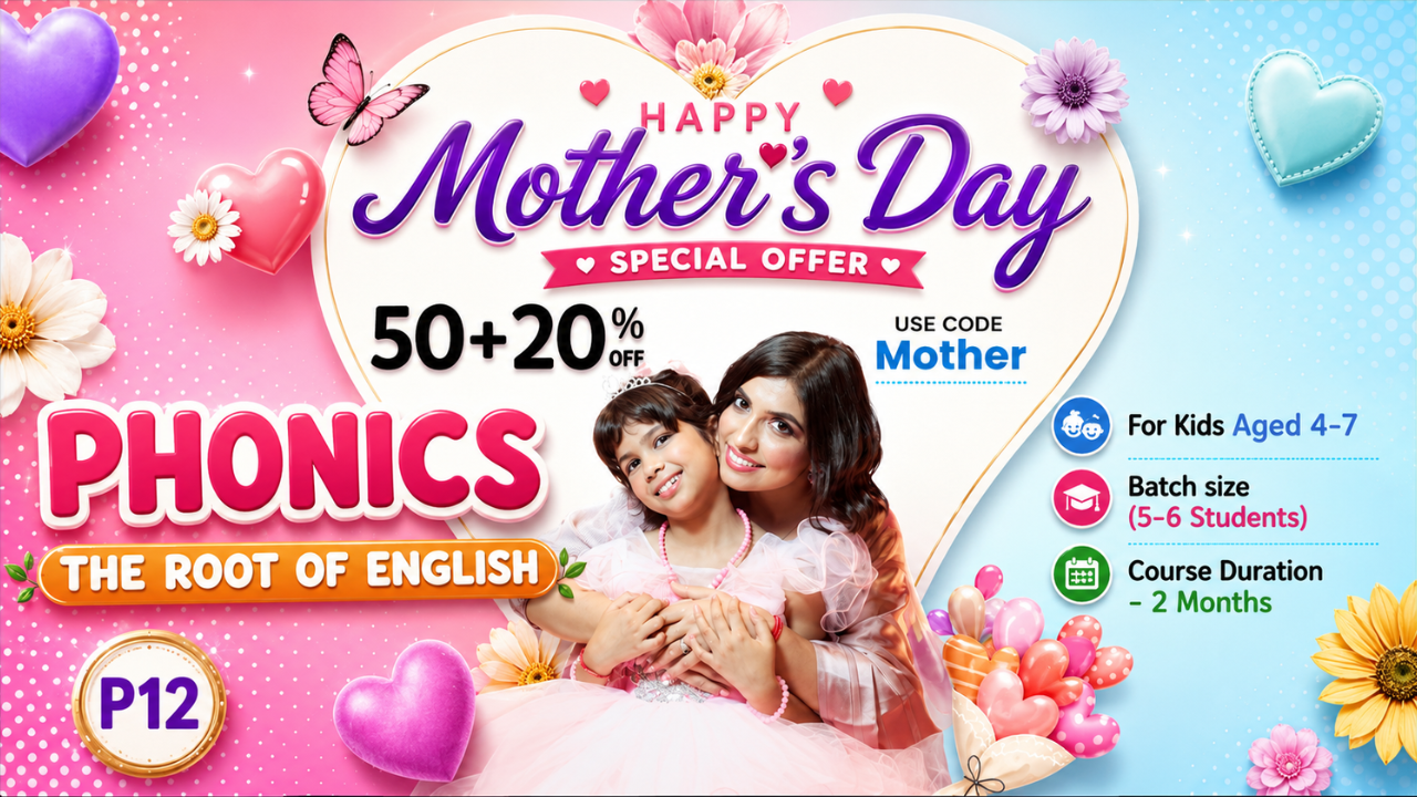  2-Month Phonetics Course on Zoom (P12 = 4-7 Year) 
