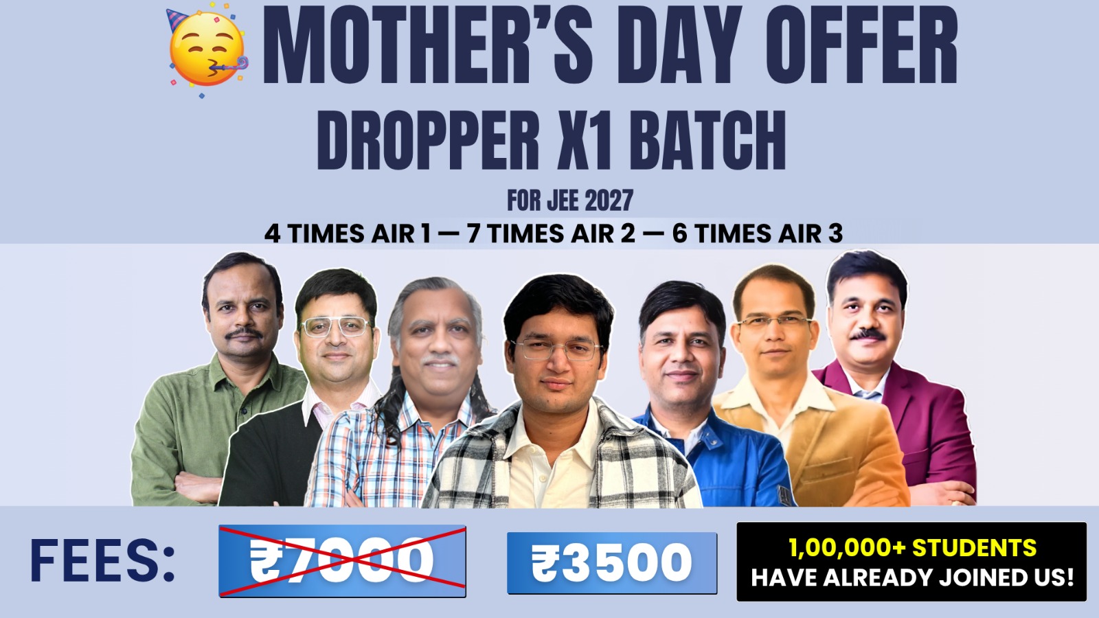 JEE 2027: DROPPER X1 BATCH