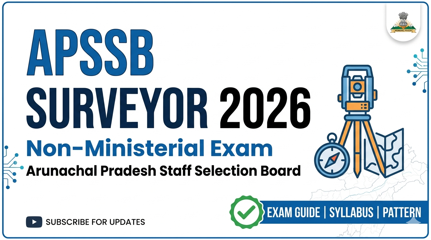 APSSB : ESTIMATOR, DRAUGHTSMAN & SURVEYOR 2026 (Non-Ministerial Exam)