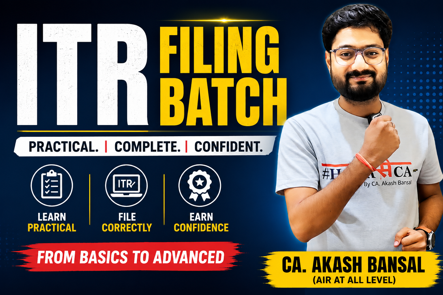 ITR Filing Batch | Learn, Practice & Earn