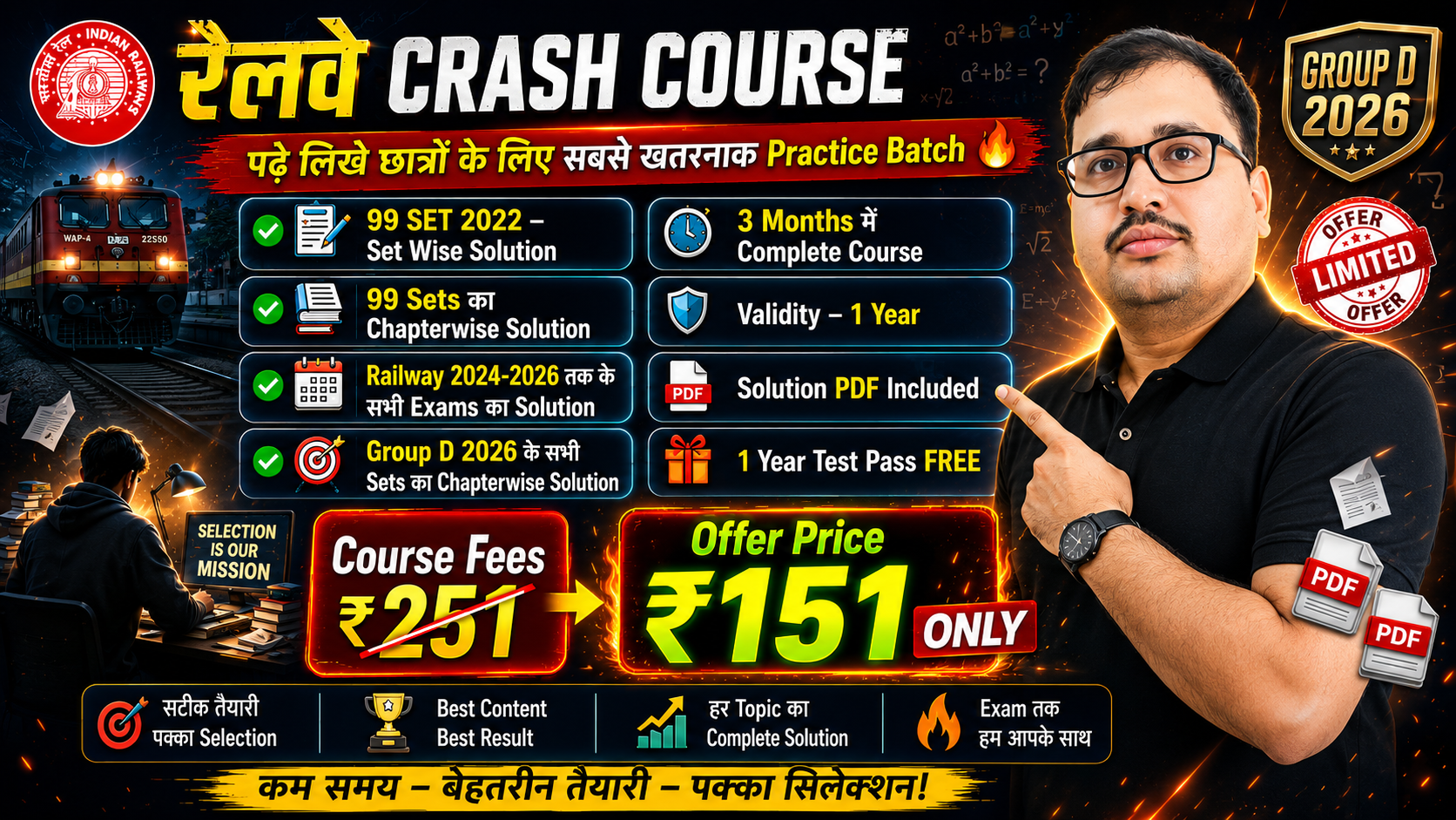 Railway Group D 2026 Crash Course 🔥