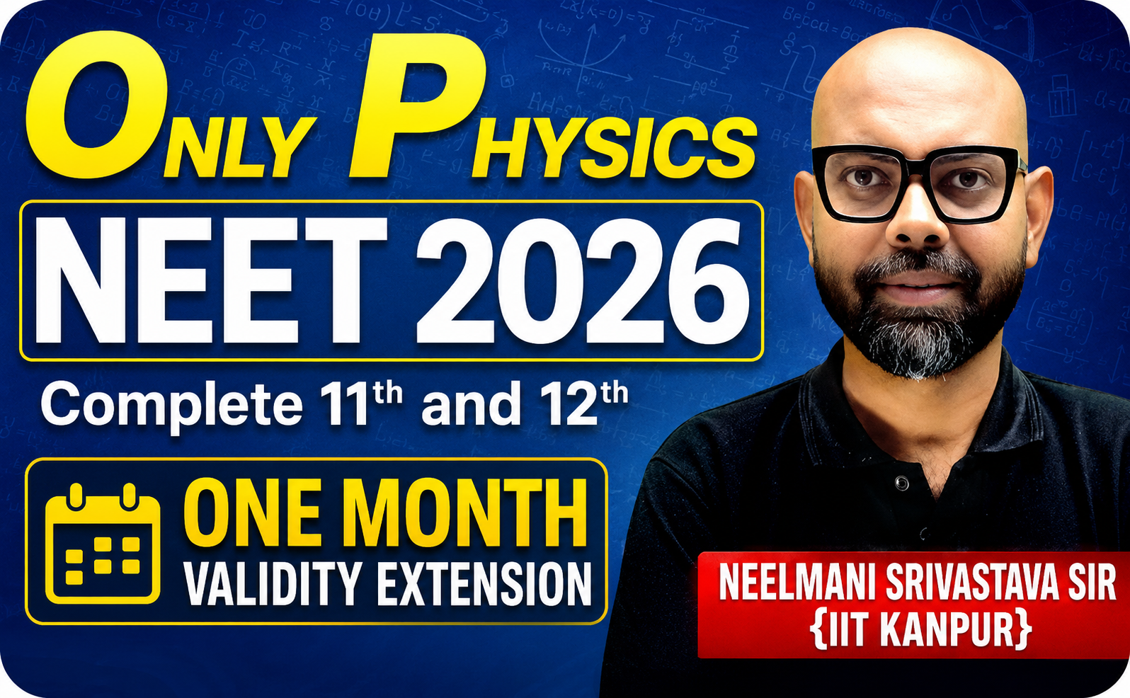 🚀 OP RE-NEET TARGET 2026 (DROPPER ONLY PHYSICS)@ 1 Month