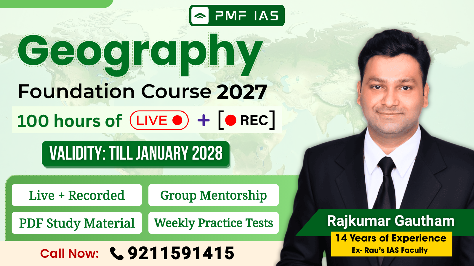Geography GS Foundation 2027 - Live + Recorded Course (For UPSC Prelims & Mains)