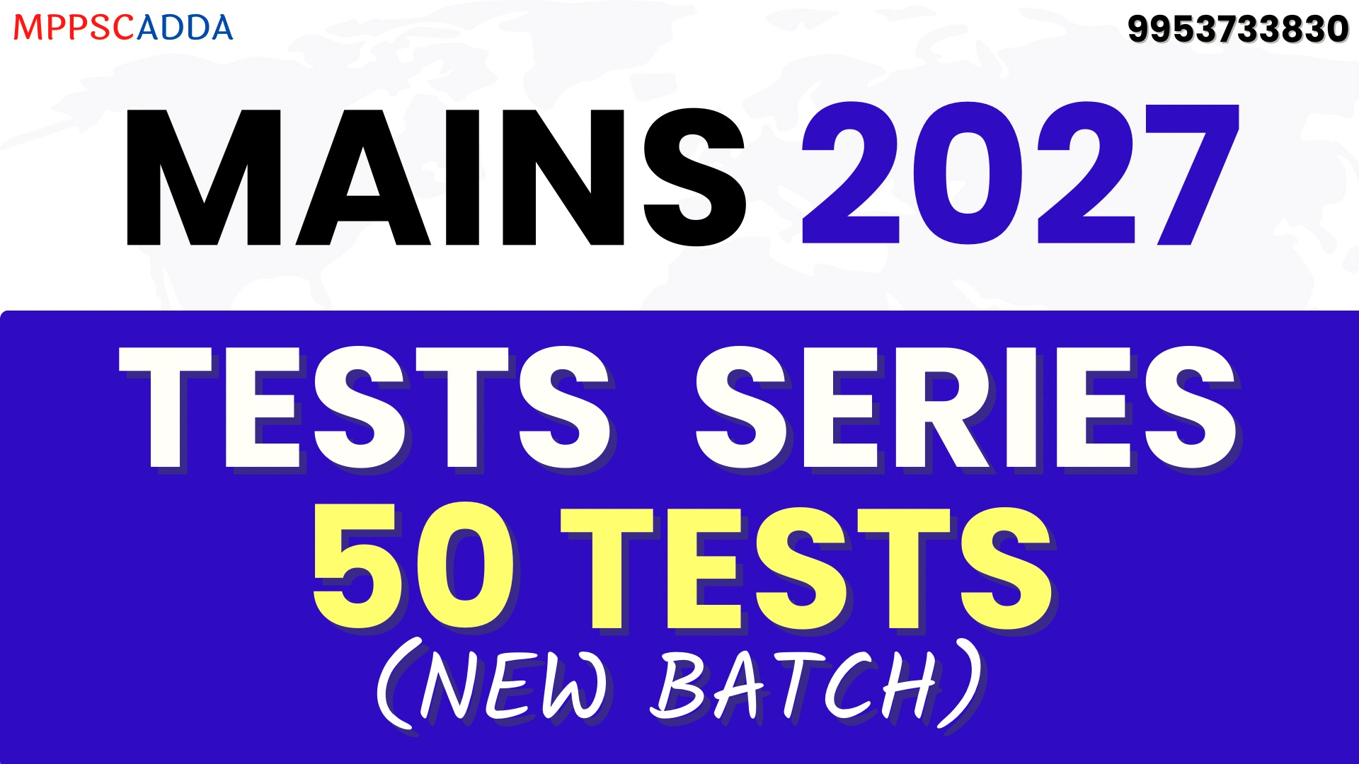 2027 MAINS Test Series (50 Tests Unit Wise) English Medium