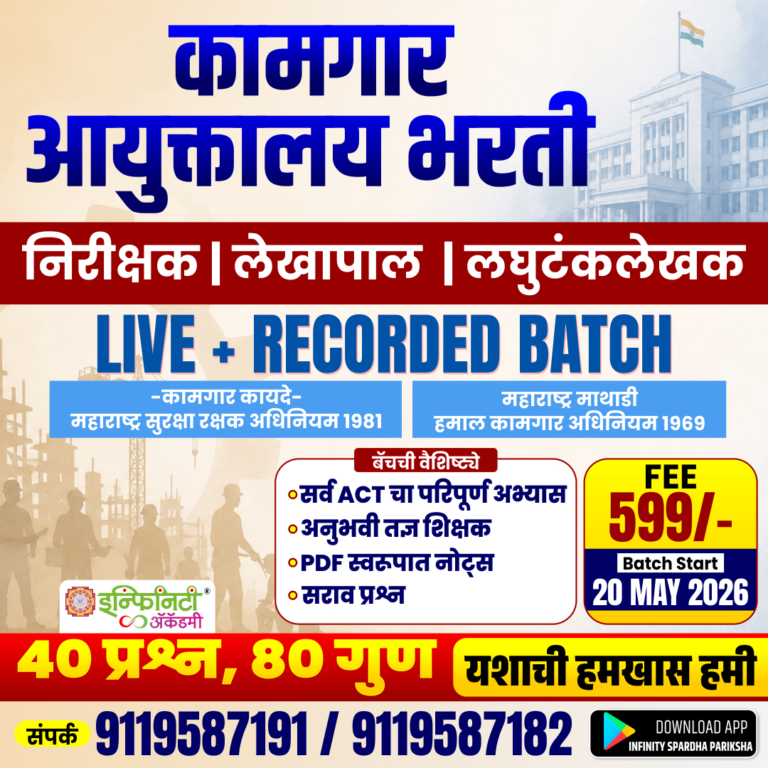कामगार आयुक्तालय भरती 2026