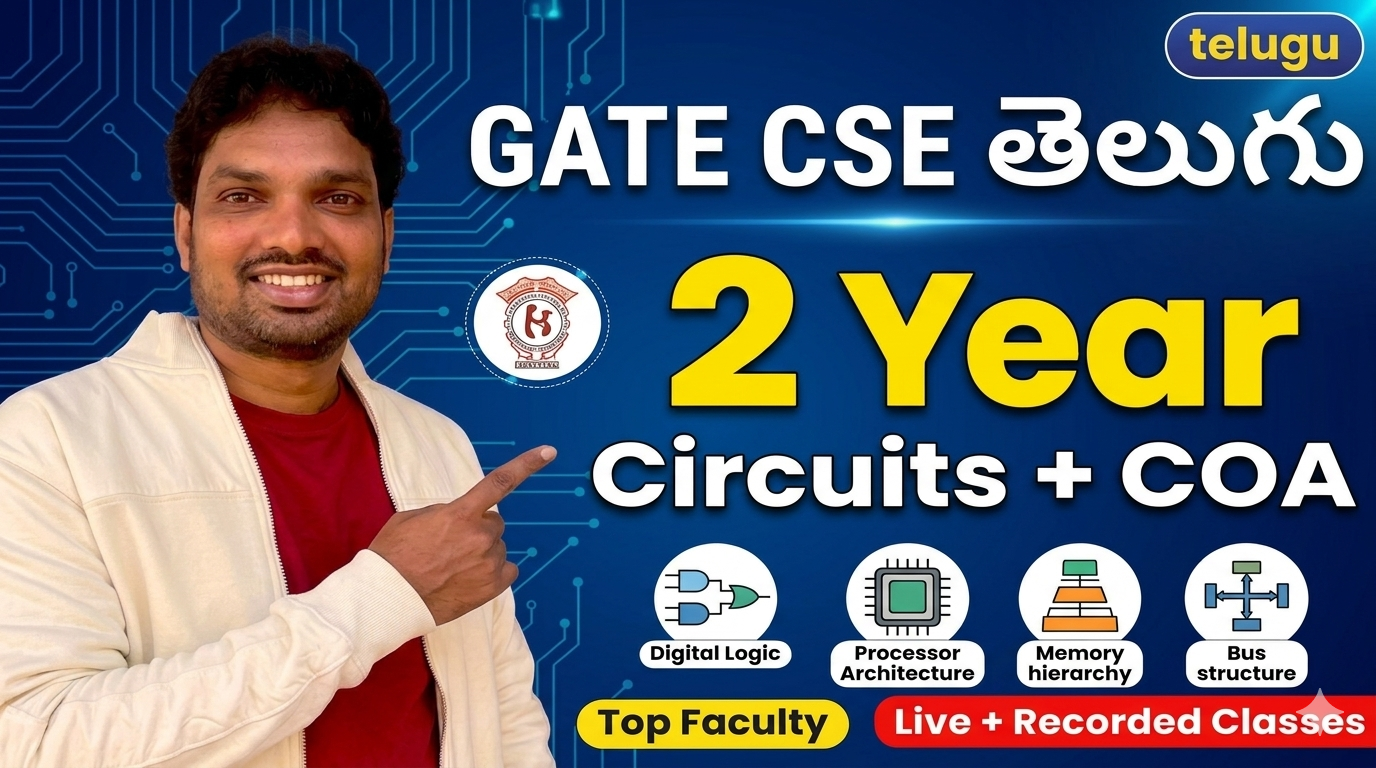 GATE CSE Telugu 2 Year